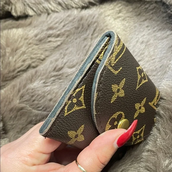 Brown and Gold Monogram Wallet - Picture 3 of 5